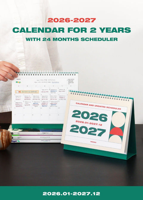 2026-2027 Desk Calendar + Undated Scheduler