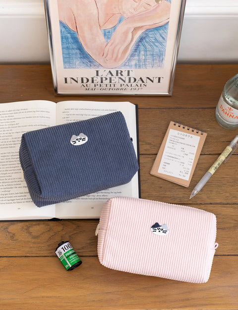 Brunch Brother Mogry Corduroy Makeup Pouch [6colors]