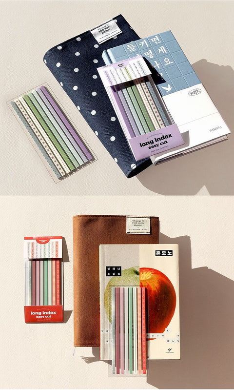 Long Index Easy Cut Highlighter Sticky Notes [2types]