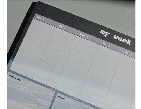My Week Memo Pad [2types] | Weekly Notepad
