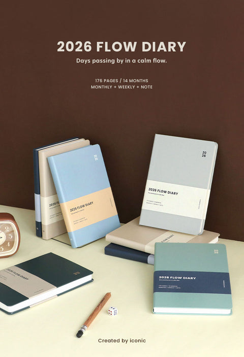 2026 Flow Weekly Diary [6colors] | Weekly Planner