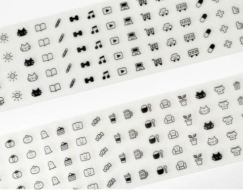 ICONIC Doodle Diary Kiss Cut Tape [2types]