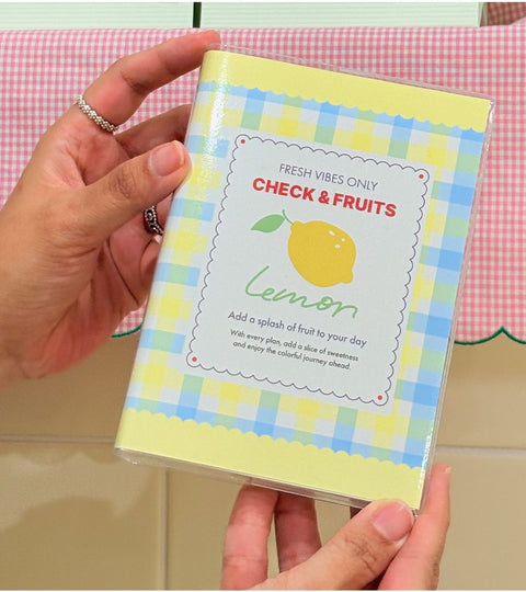 Check & Fruits Daily Diary [4types] | Daily Planner