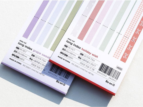 Long Index Easy Cut Highlighter Sticky Notes [2types]