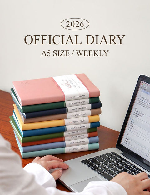 2026 Official A5 Weekly Planner [10colors] | Weekly Diary