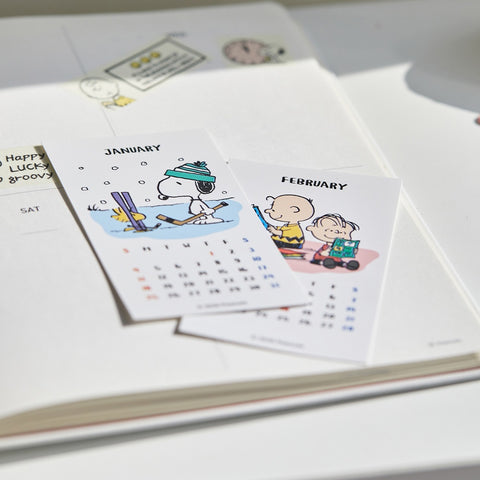 2026 Peanuts Snoopy Sticker Calendar