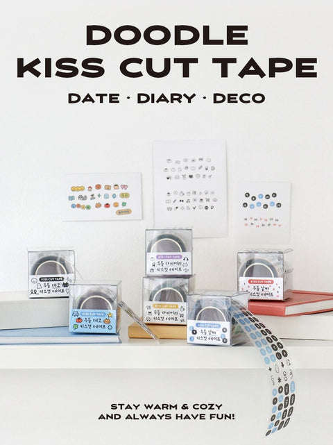 ICONIC Doodle Diary Kiss Cut Tape [2types]