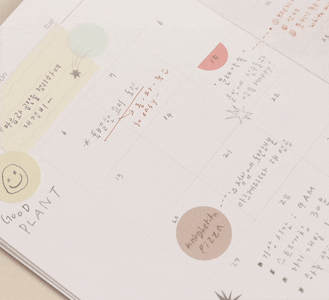 This & That Round Sticker Pack [4types] | 24sheets