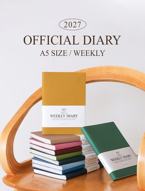 2027 Official A5 Weekly Planner [10colors] | Weekly Diary