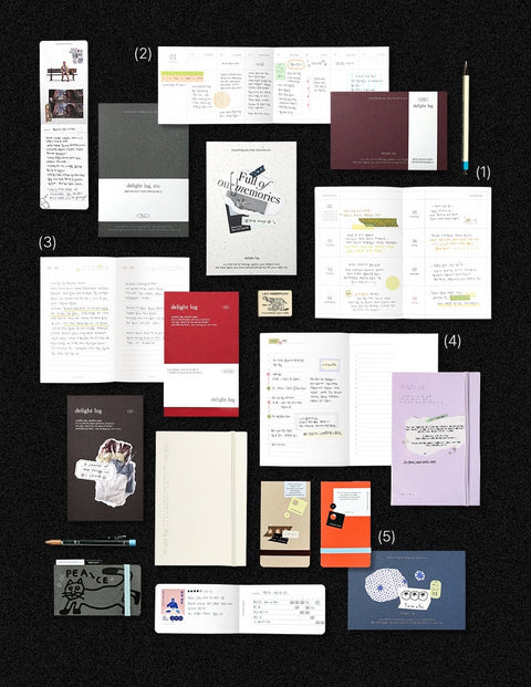 Delight Log 365 Daily Diary [5types] | Daily Planner