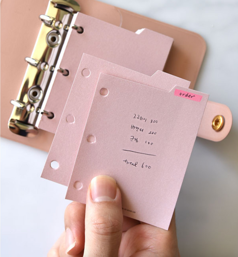 Freestyle Index Pad Mini 3 Holes Inserts [17types] | 3 Ring Diary Inserts