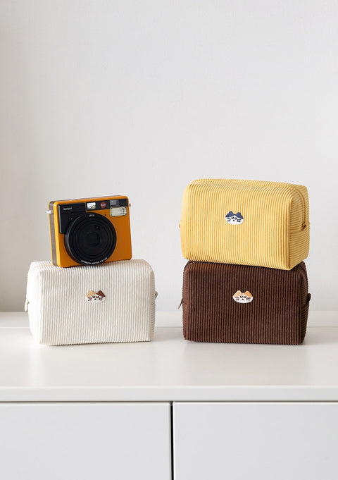 Brunch Brother Mogry Corduroy Makeup Pouch [6colors]