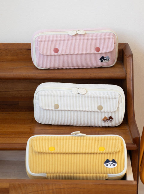 Brunch Brother Mogry Corduroy Pencil Case [6colors] | Pen Pouch