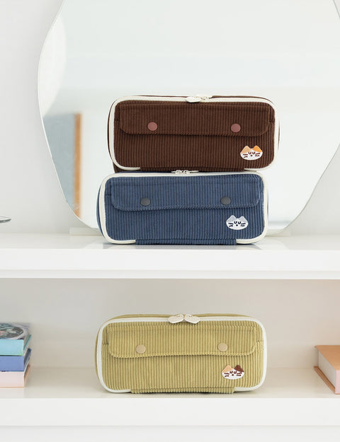 Brunch Brother Mogry Corduroy Pencil Case [6colors] | Pen Pouch