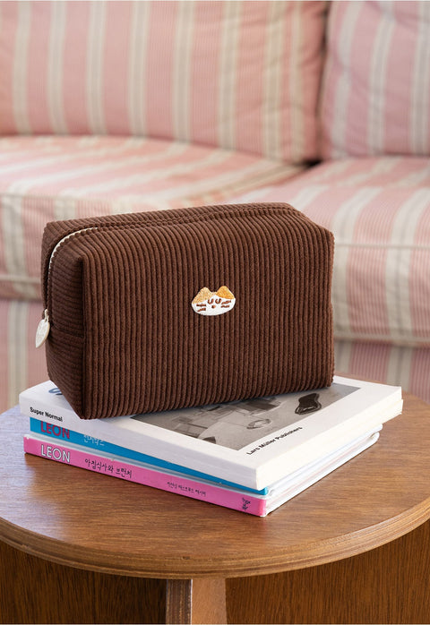 Brunch Brother Mogry Corduroy Makeup Pouch [6colors]
