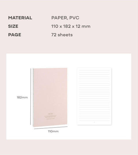 ICONIC Solitude B6 Line Notebook [4colors]