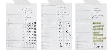 Sequence to Sequence Time Weekly Planner (6months) [5types]