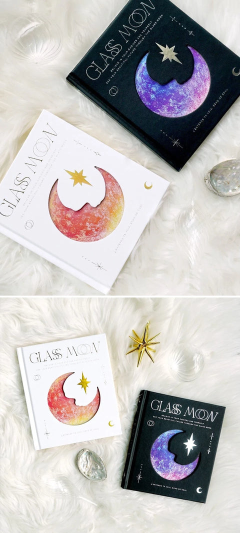 Glass Moon Journal [White] | Grid Notebook