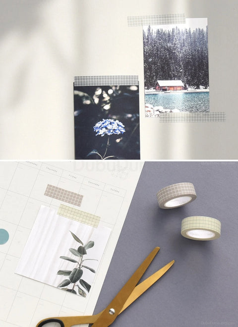 Arte Masking Tape 12P SET [Gloomy Grid]