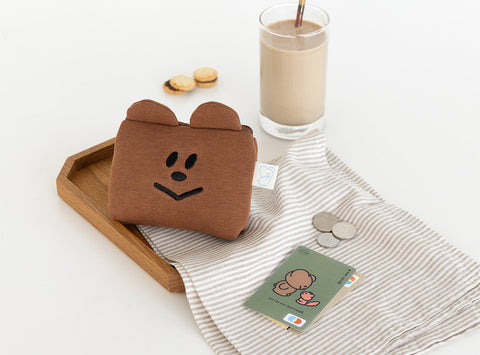 momossi Bear Cushion Card Wallet [3colors]