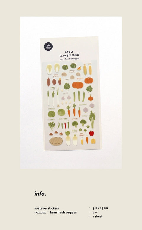 Planner Stickers [1201 farm fresh veggies]