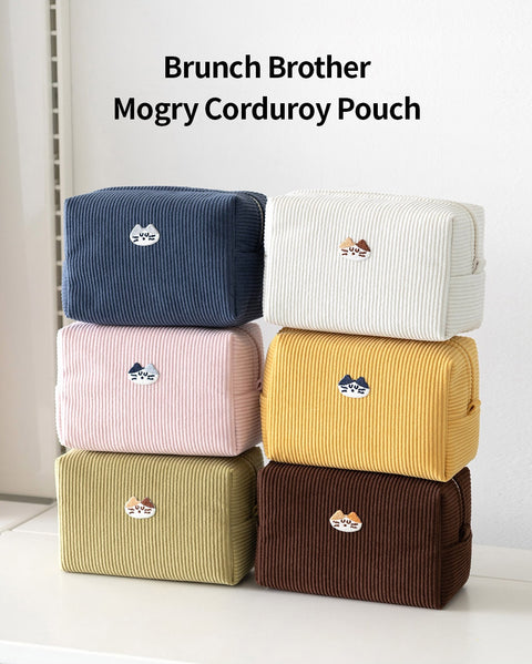 Brunch Brother Mogry Corduroy Makeup Pouch [6colors]