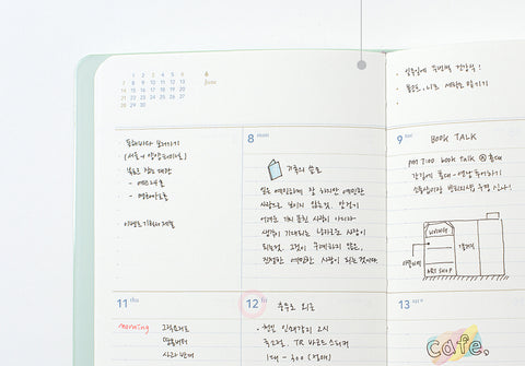 2026 Weekly Planner Small [8colors] | Notable Memory Small Weekly Diary