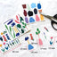 Flowering Plant Sticker Set | un cut lines stickers | 15sheets