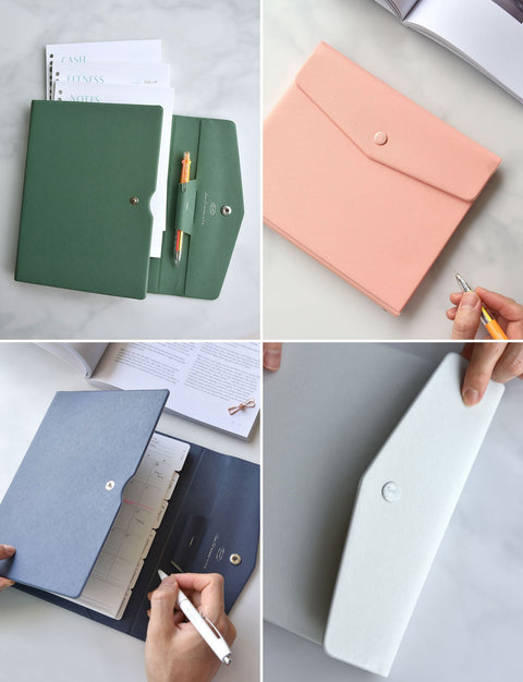 Slim Fit Binder Clutch A5 [6colors] | A5 6 Hole Cover