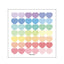 Pastel Mixed Heart Sticker | Planner Deco Sticker