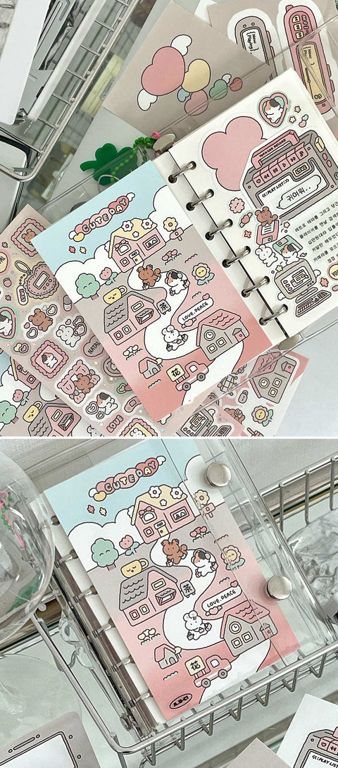 YOON GOO Retro Sticker Pack | Planner Deco Sticker