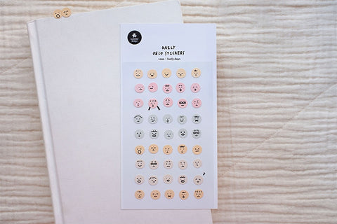 Planner Stickers [1200 lively days] | emotion face