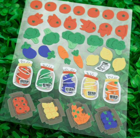 Vegetable Store Seal Sticker