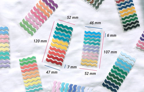 Line Seal Stickers 10types Set