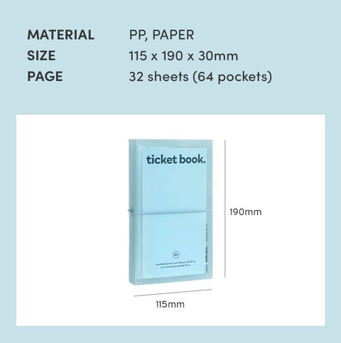 Collect Ticket Book [4colors] | Ticket Scrapbook | Pocket Album
