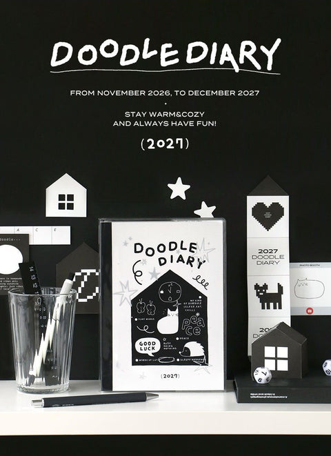 2027 Doodle Weekly Planner [4types]