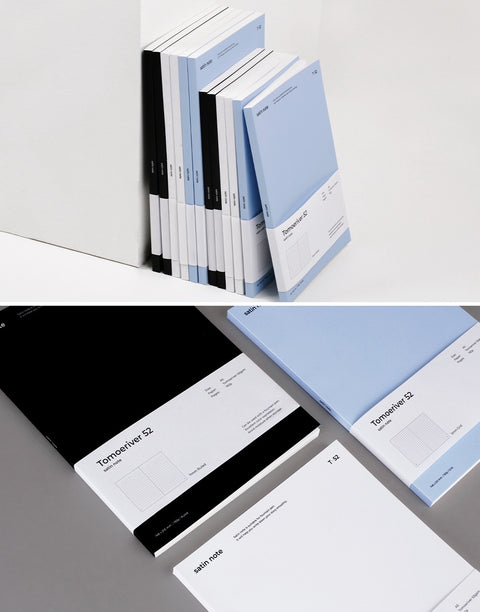 A5 Satin Line & Grid Notebook [3colors]| Tomoeriver