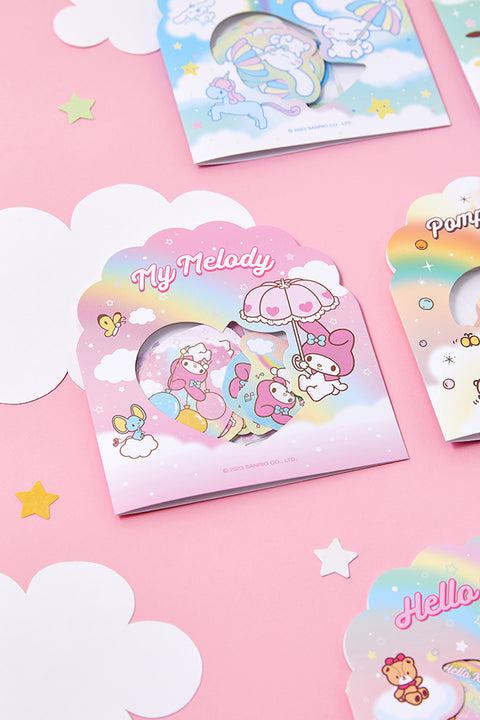 Sanrio Rainbow Glitter Sticker Pack [7types]