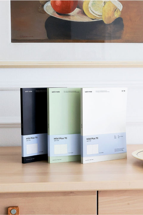 A5 Satin Notebook M70 [3colors] | Line & Grid Notebook
