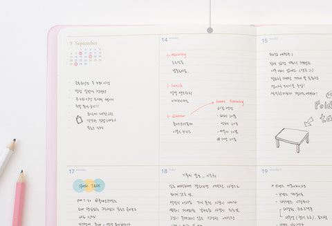 2026 Weekly Planner L B5 [8colors] | Notable Memory Large Weekly Diary