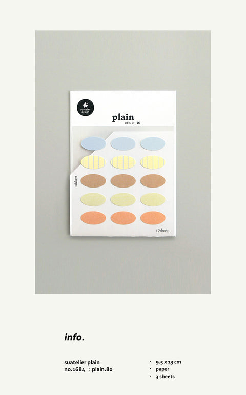 Planner Stickers [1684 plain.80] | Label