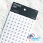 PT-002 PET Office Decor Label Number Sticker | 4sheets