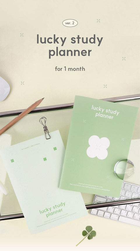 Lucky Study Planner for 1 month ver.2 [4types]