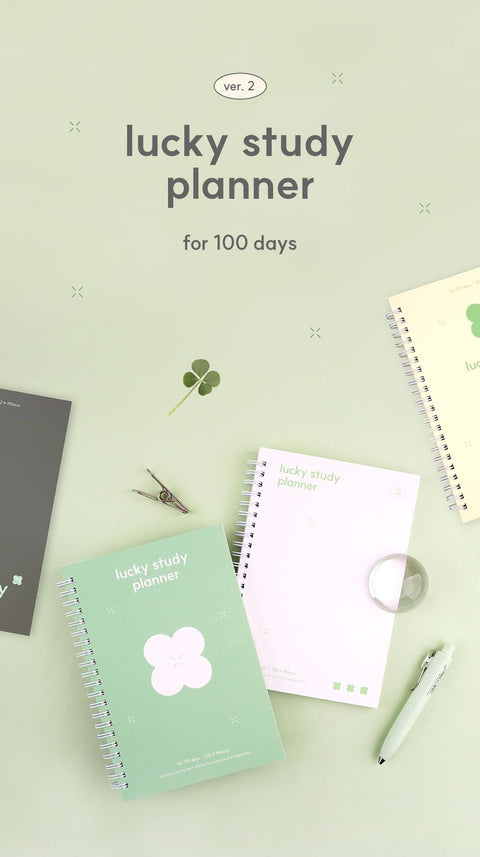 LUCKY Study Planner for 100days ver.2 [4colors]