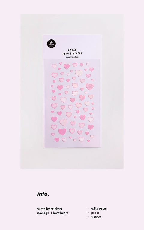 Planner Stickers [1192 love heart]