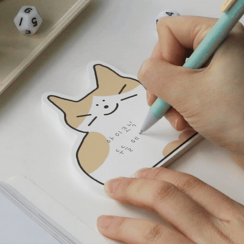 Doodle Cat Memo Pad [4types] | Kitty Notepad