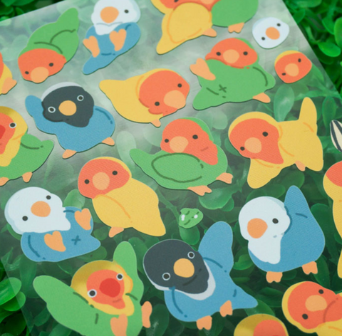 Nyasa Lovebird Seal Sticker