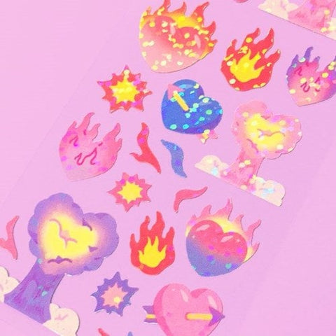 Twinkle Deco Sticker [Burning Heart]
