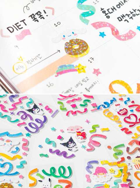 Sanrio Characters Confetti Sticker Pack | 7sheets