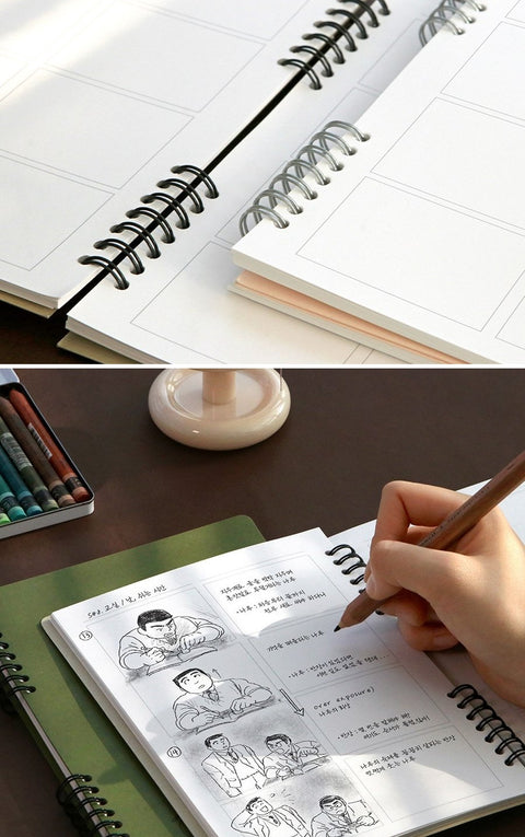 Compact A5 Idea Notebook _Storyboard [4colors]